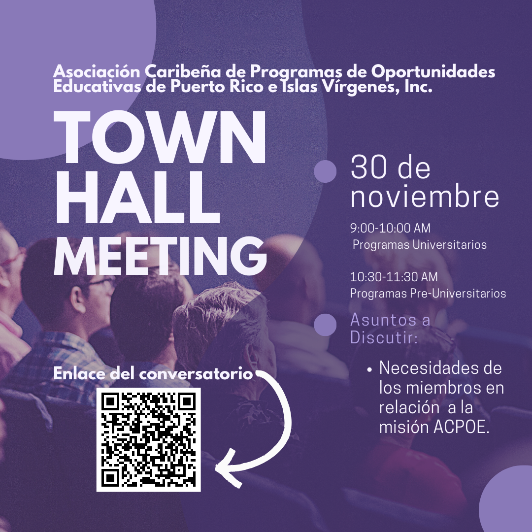 Town Hall Meeting 11/30/2023 @ 9:00 am